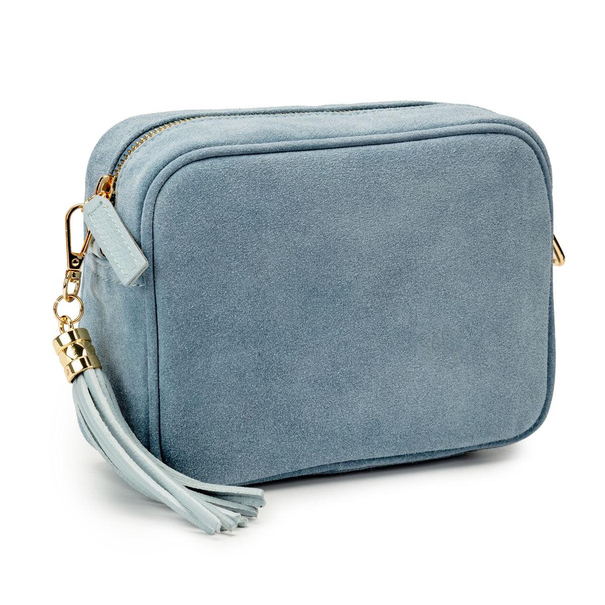 Crossbody Tassel Suede - Powder Blue