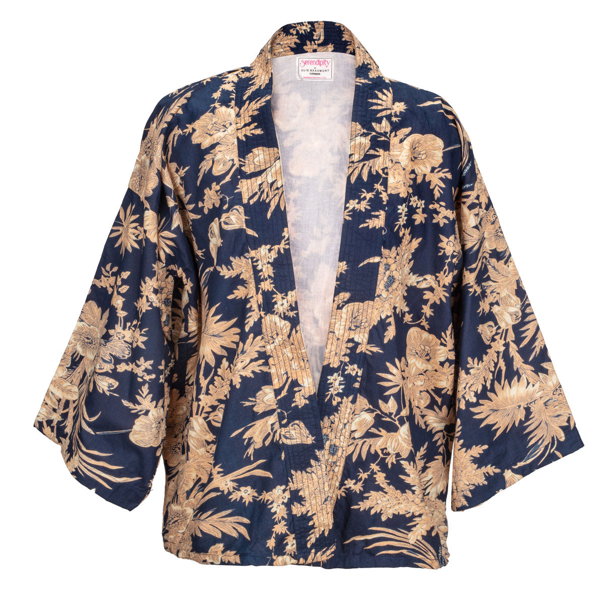 Serendipity Kimono Short - Midnight Blossom