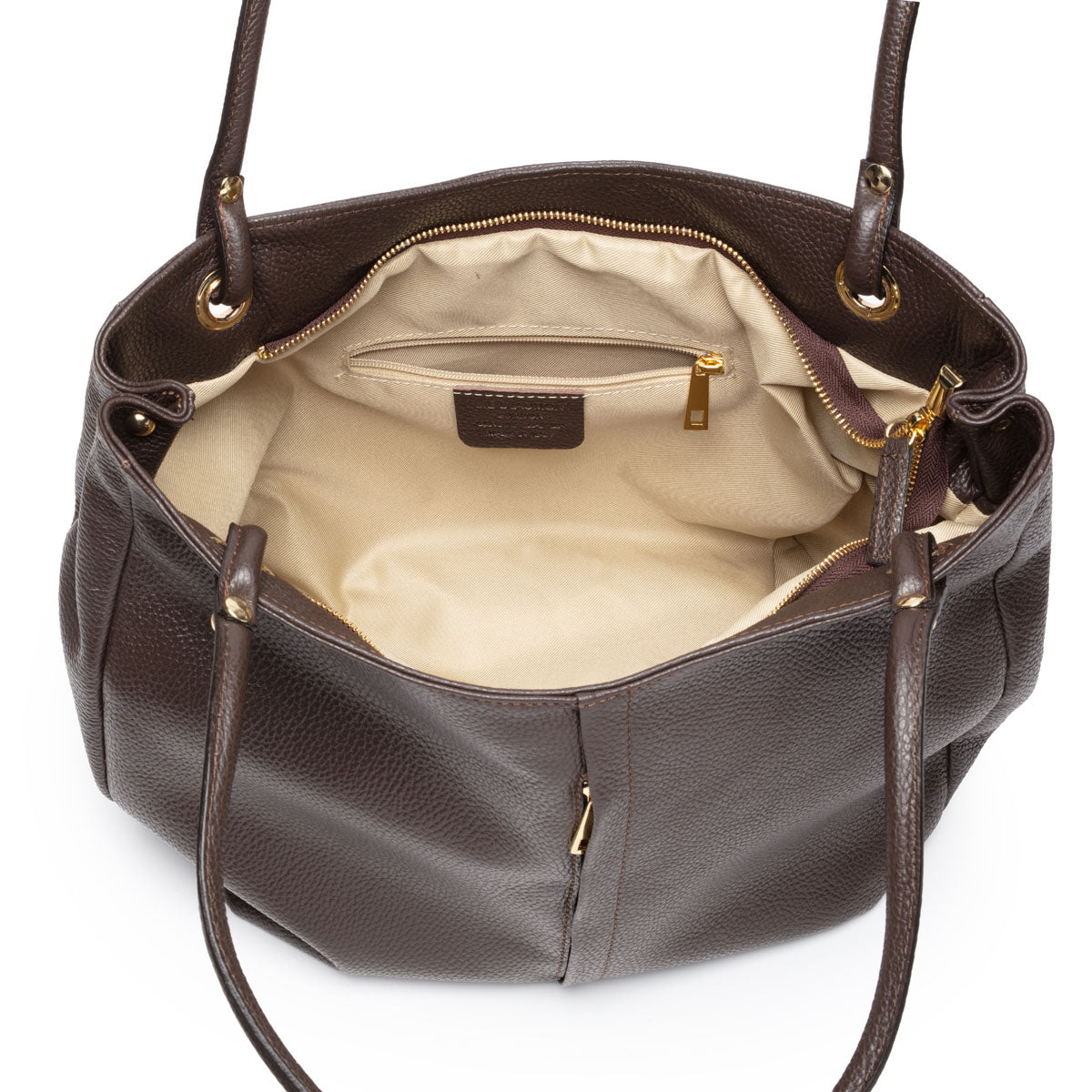 Curved Soft Tote - Chocolate