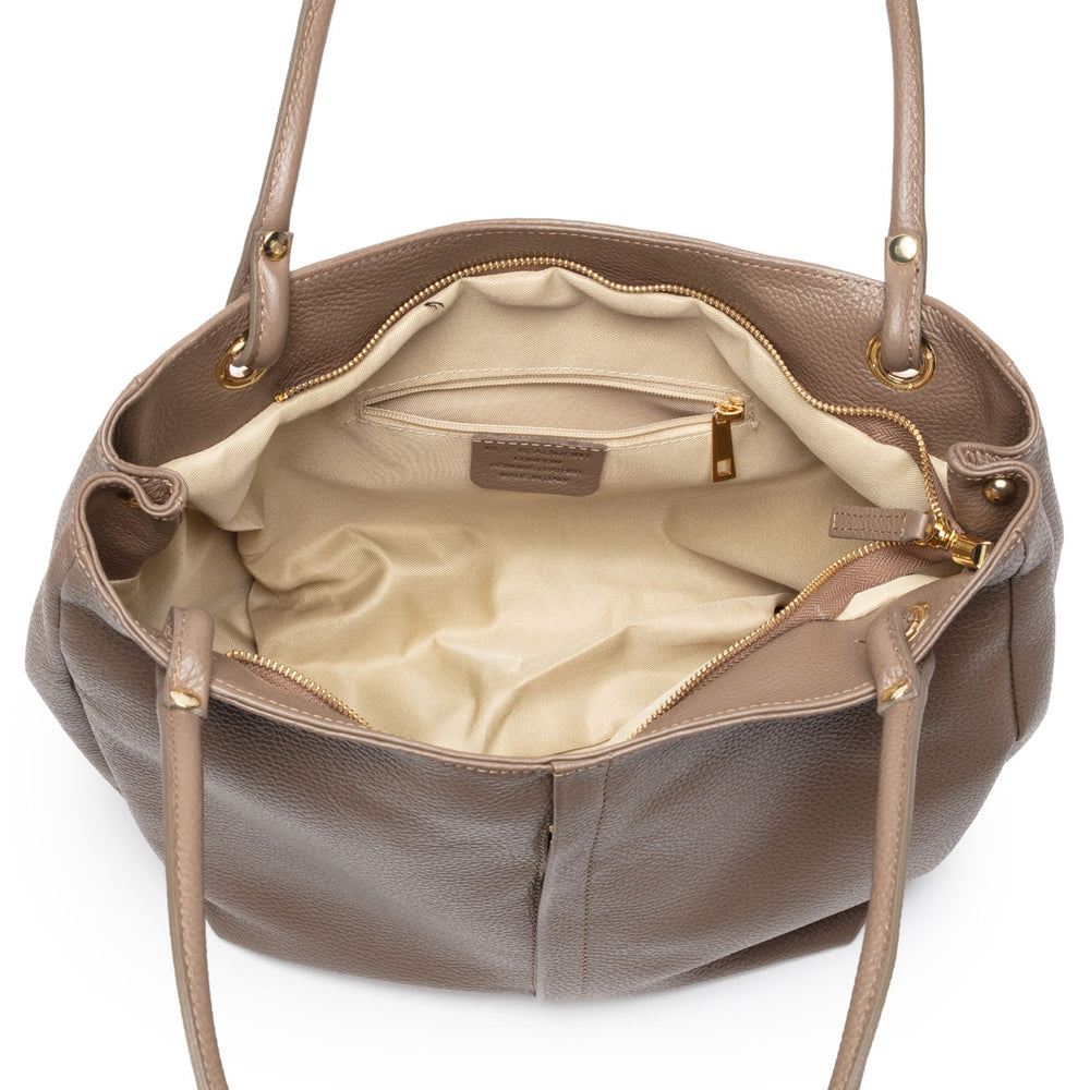 Curved Soft Tote - Mink