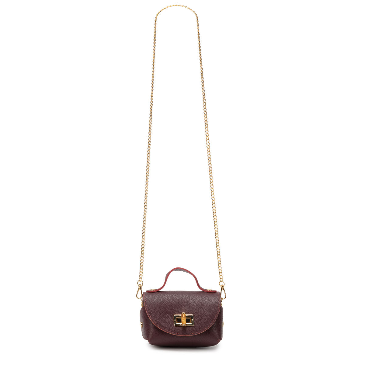 Bamboo Twist Clasp - Burgundy