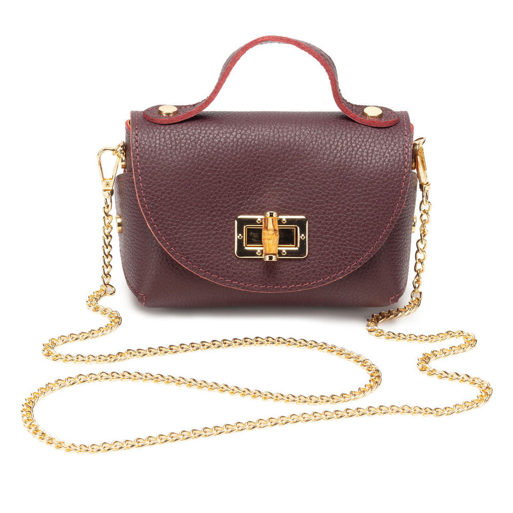 Bamboo Twist Clasp - Burgundy