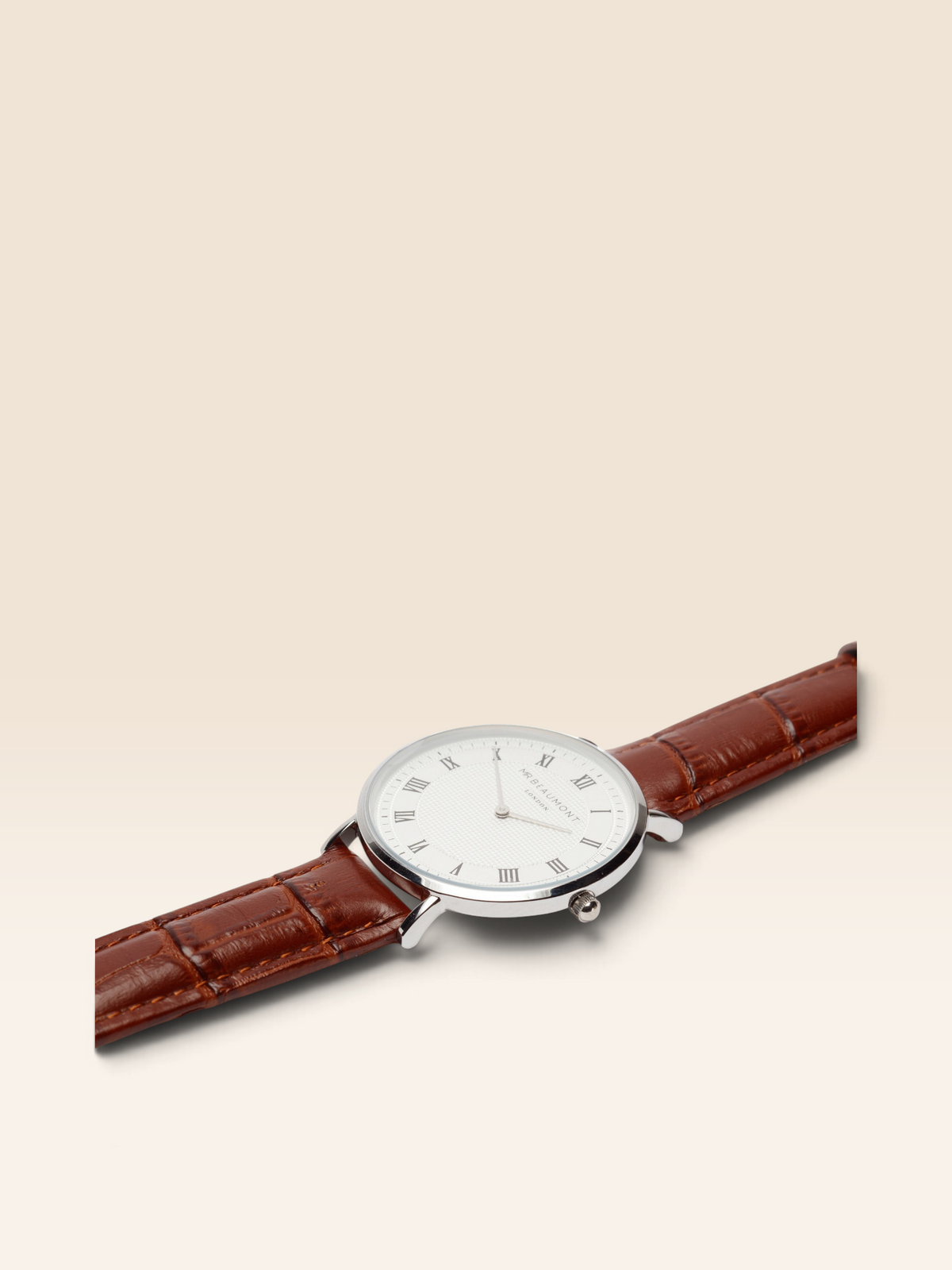 Mr Beaumont Retro Brown/Silver Case