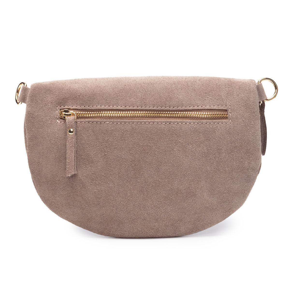 Suede Sling Bag - Taupe Large