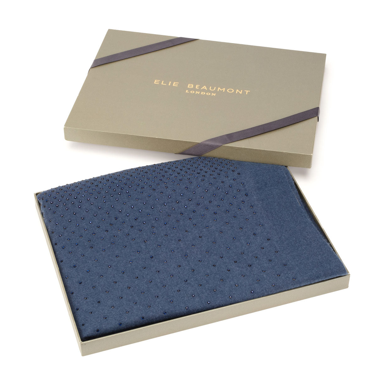 Winter Scarf Elite - Mid Blue Cascade Diamante