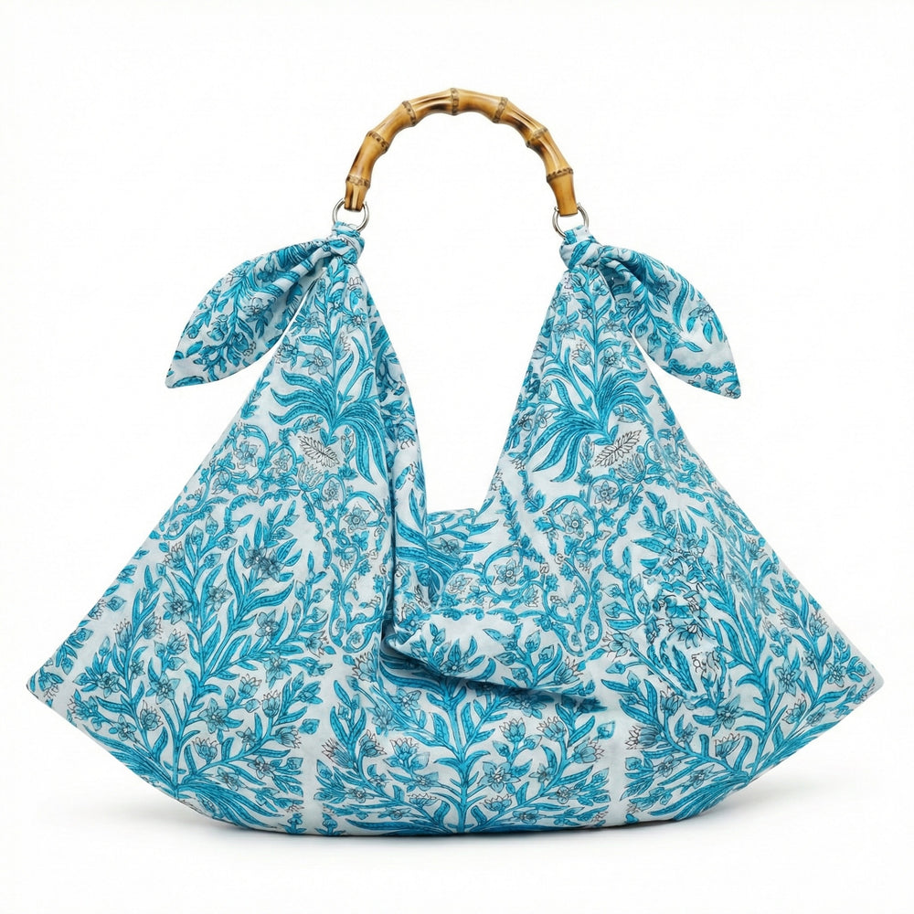 Serendipity Handkerchief Bag - Aqua Baroque