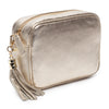 Crossbody Schwarz (Silbernes Chevronband)