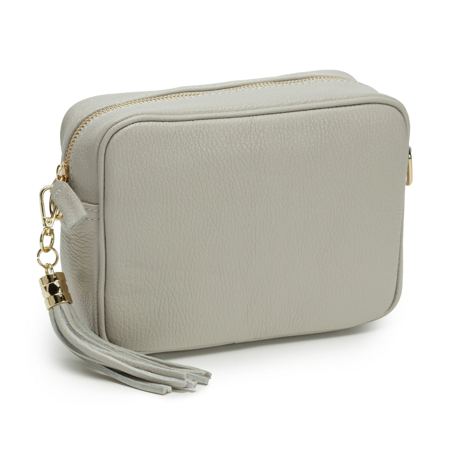 Crossbody Light Grey(Green Gold Trim)