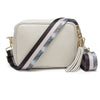 Crossbody Light Grey(Python Stripe)