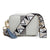 Suede Stripe Crossbody Marble (B/w Abstract Strap)