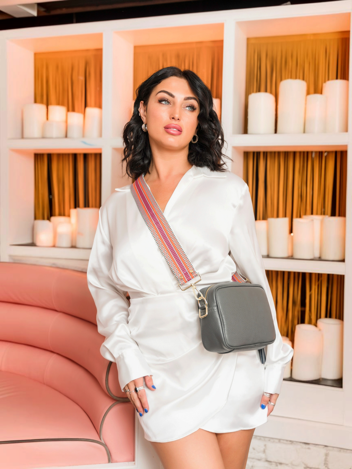 Crossbody Tassel Slate