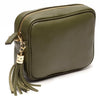 Crossbody Schwarz (Silbernes Chevronband)