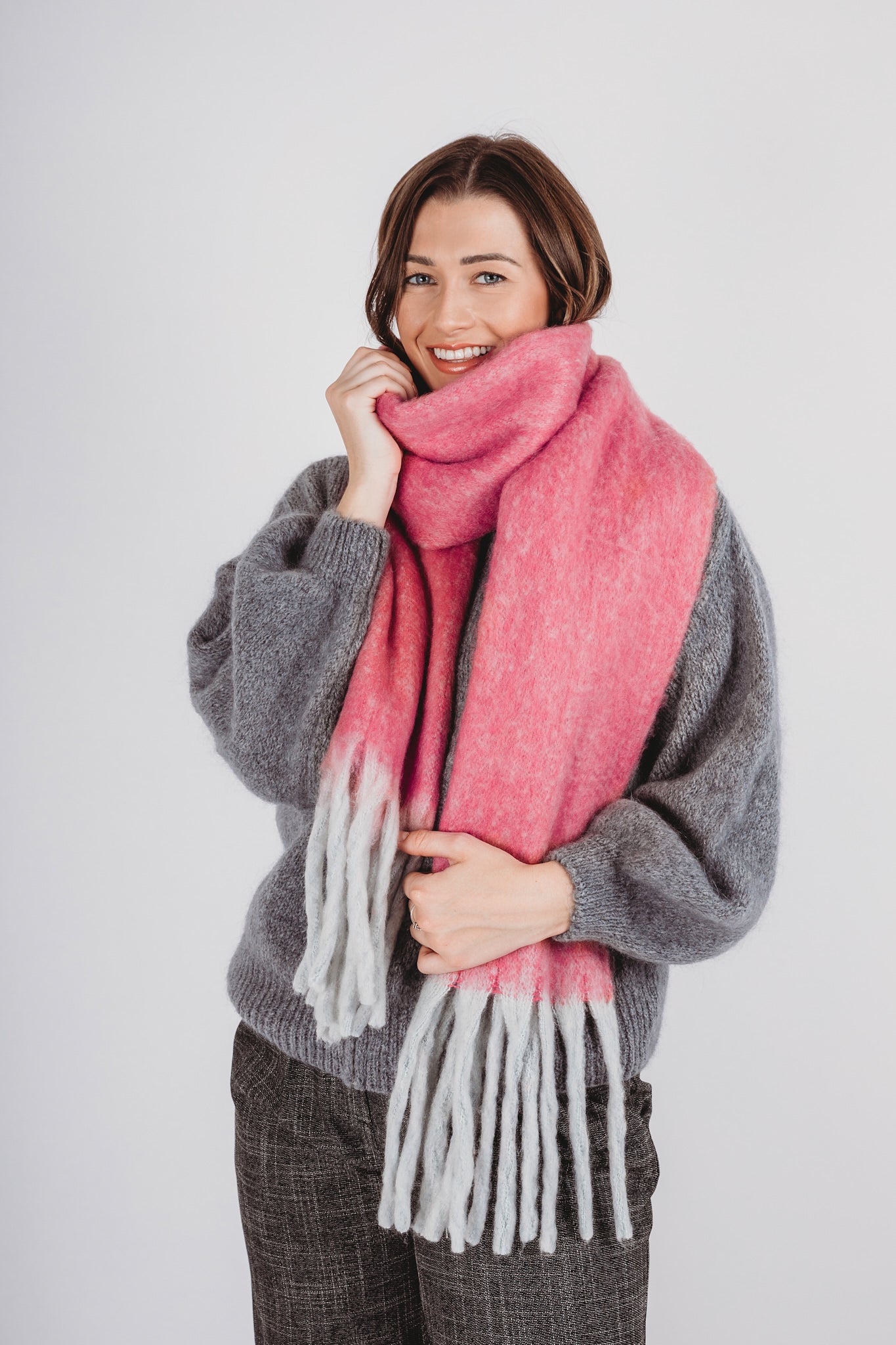 Winter Scarf - Tonal Pink