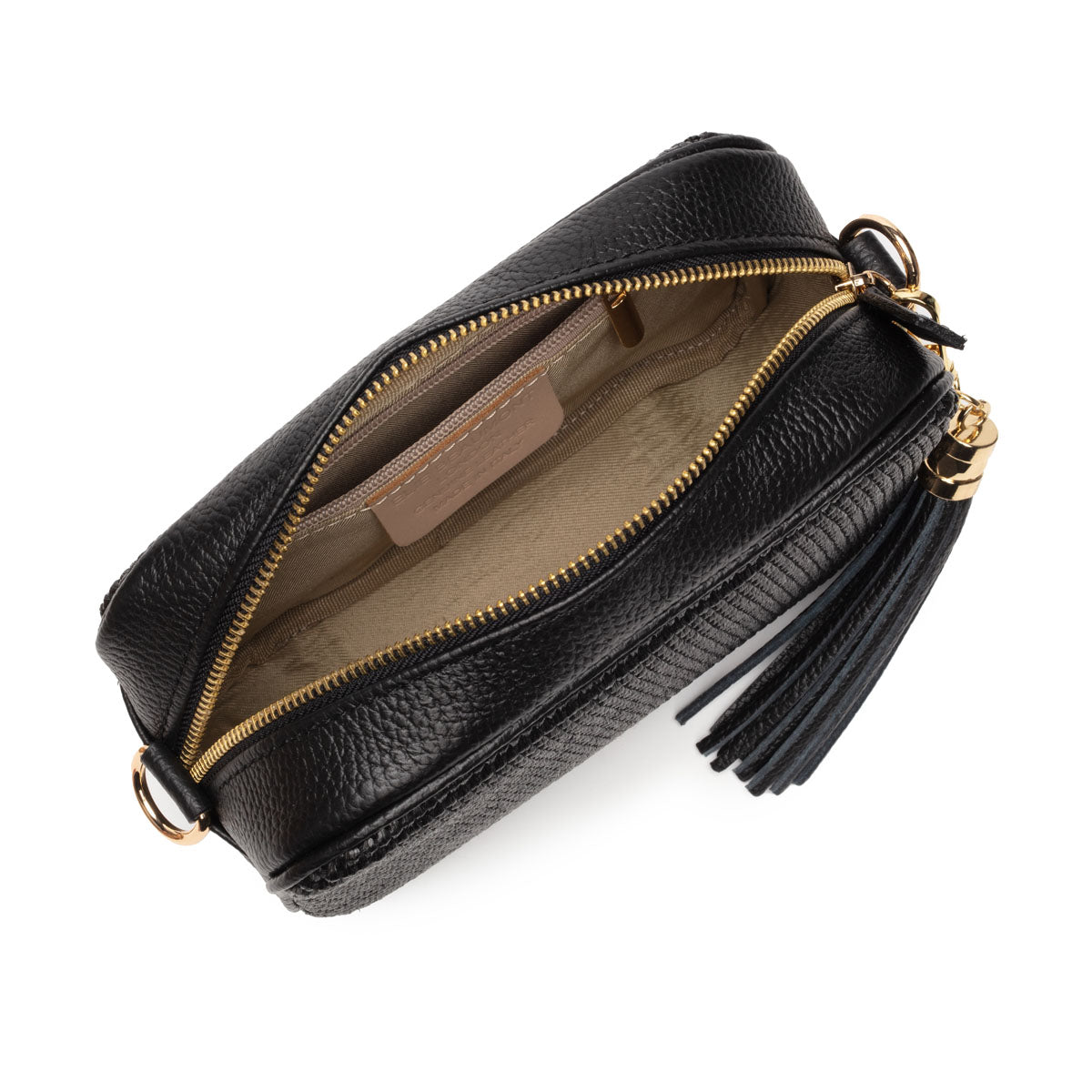 Raffia Crossbody Black
