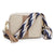 Suede Stripe Crossbody Stone (Mosaic Strap)