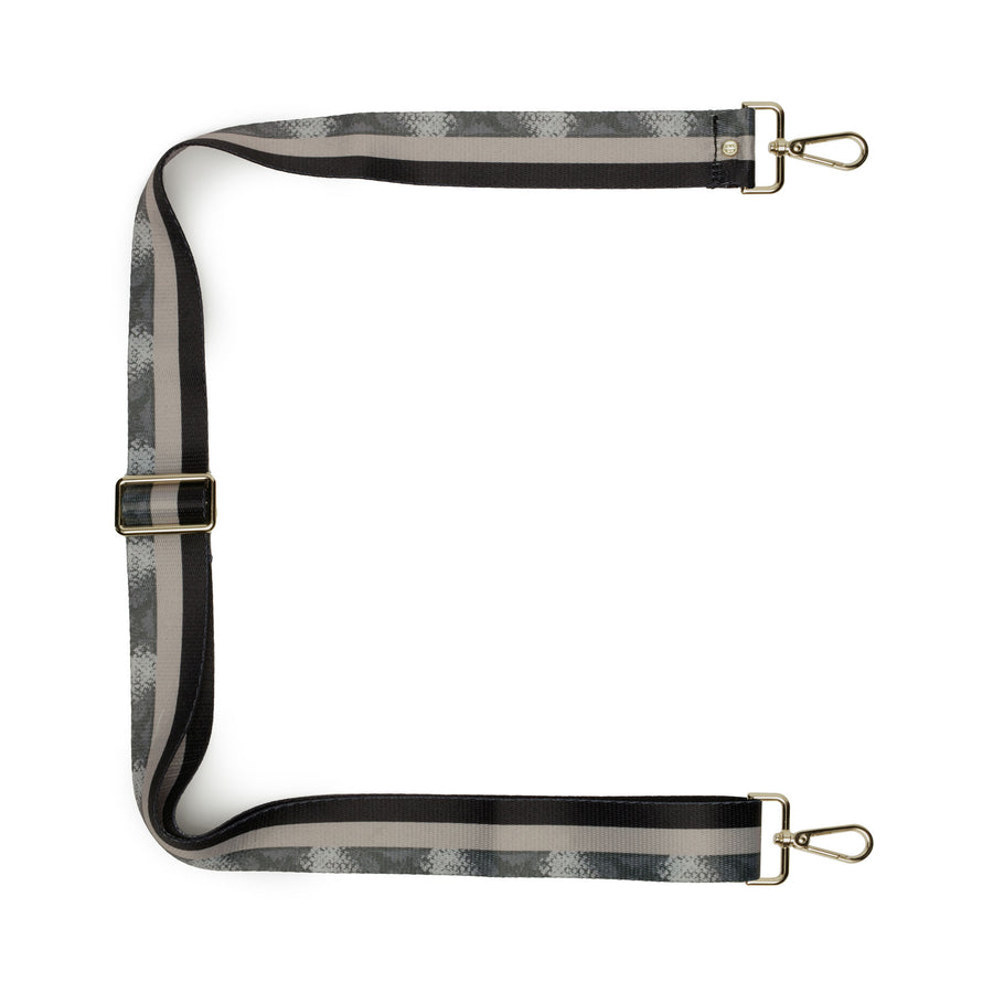 Crossbody strap - Python stripe