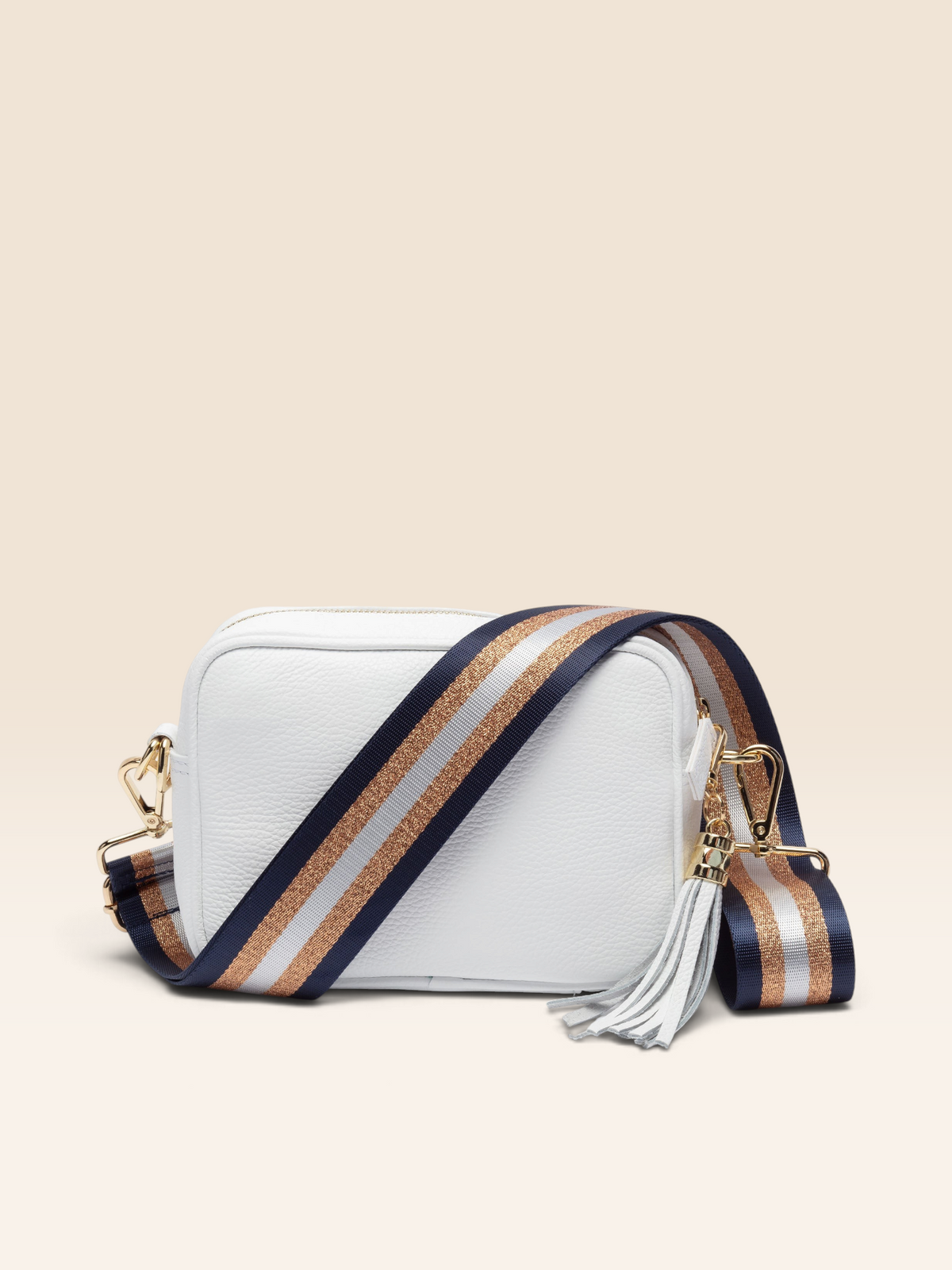 Crossbody Tassel White