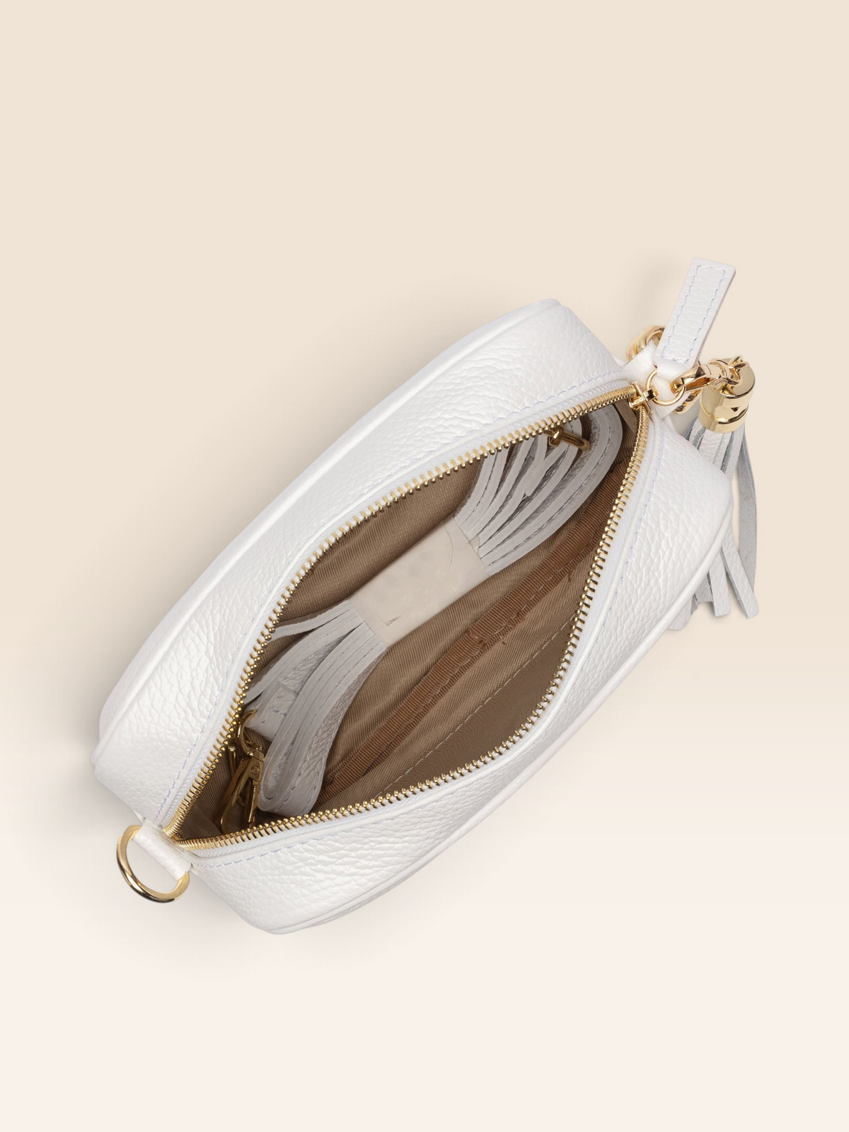 Crossbody Tassel White