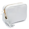 Crossbody Schwarz (Silbernes Chevronband)