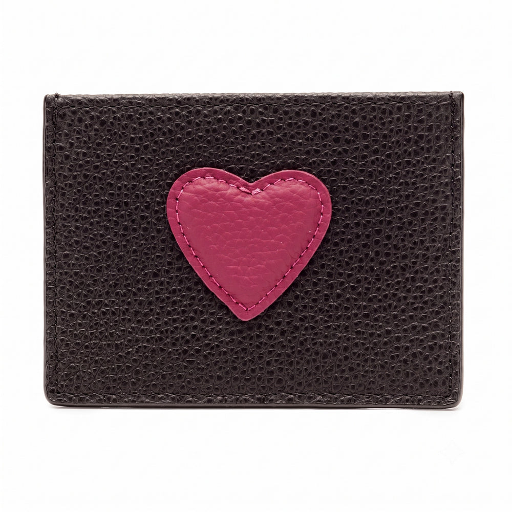 Cardholder Heart Black-Berry