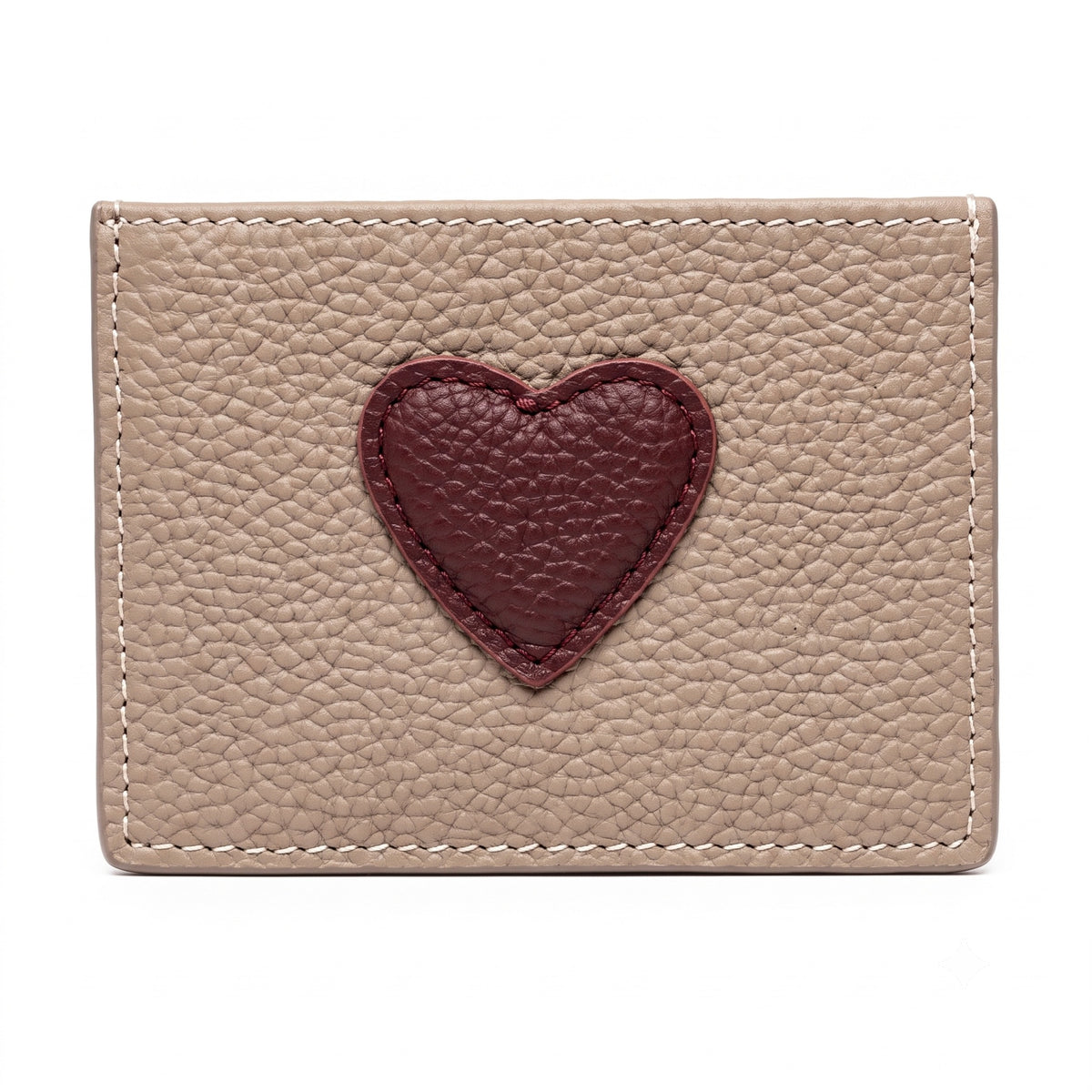 Cardholder Heart Mink-Wine