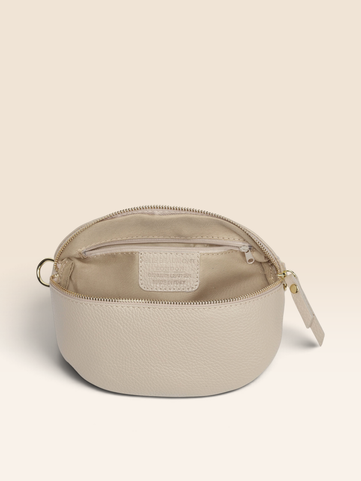 Sling Bag Stone Combo-Bag, Card holder & Silver Chevron strap