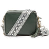 Crossbody Bottle Green (Python strap)