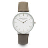 Mr Beaumont Leather Grey/Silver case