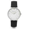 Mr Beaumont Leather Black/Silver Case