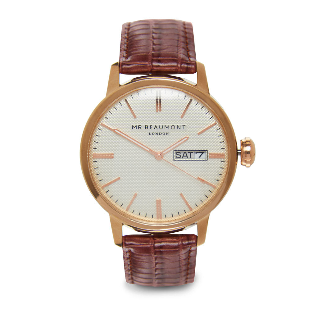 Mr Beaumont Vintage Brown/White Dial