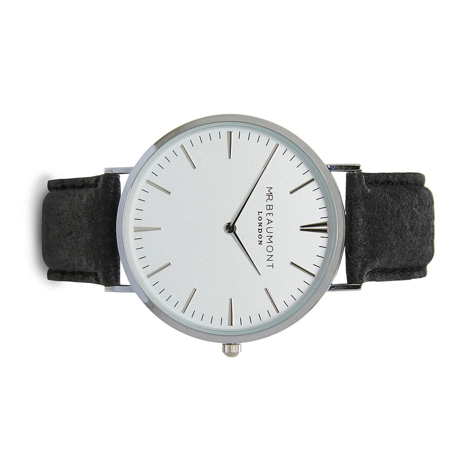 Mr Beaumont Vegan White Dial/Black