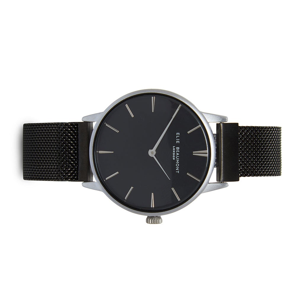 Holborn small magnetic ladies watch black mesh strap 
