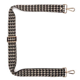 Crossbody strap - Black Dogtooth