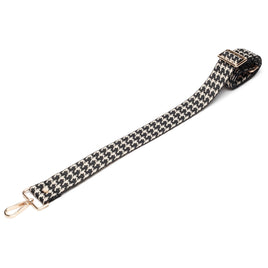 Crossbody strap - Black Dogtooth