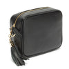 Crossbody Schwarz (Silbernes Chevronband)