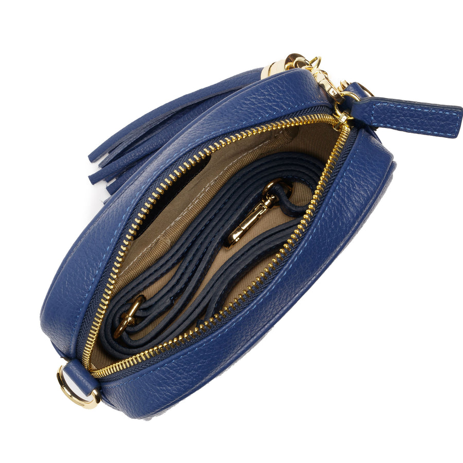 Mini Crossbody Denim Blue (Gold Glam Strap)
