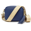 Mini Crossbody Denim Blue (Gold Glam Strap)