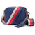 Mini Crossbody Denim Blue (Tricolour Strap)