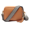 CROSSBODY-BRAUN (GESTRICKTER DAIMOND RIEMEN)