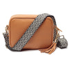 CROSSBODY-BRAUN (GESTRICKTER DAIMOND RIEMEN)