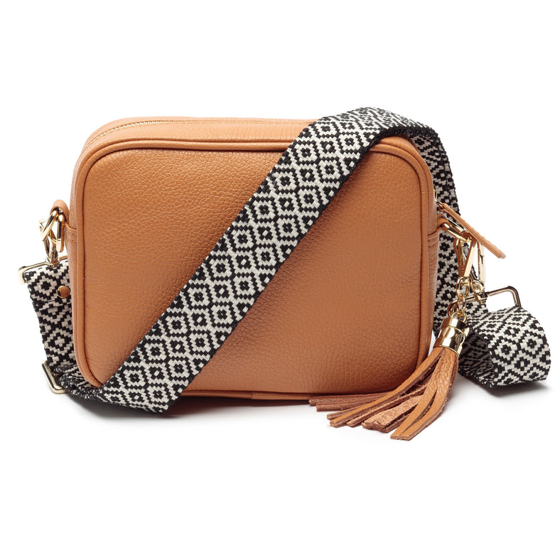 Crossbody Tan (Knitted Diamond strap)
