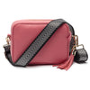CROSSBODY ERDBEERE (RIEMEN SILBER CHEVRON RIEMEN)