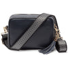 CROSSBODY MARINEBLAU (SILBER CHEVRON-RIEMEN)