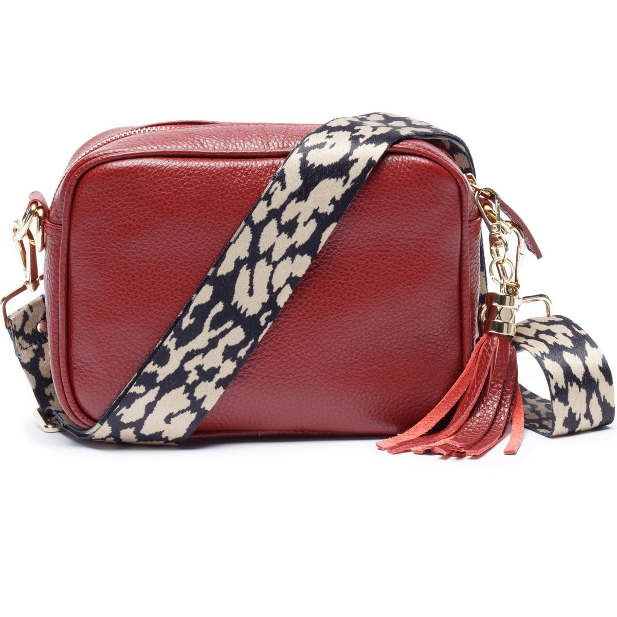 CROSSBODY WEIN (LEOPARD RIEMEN)