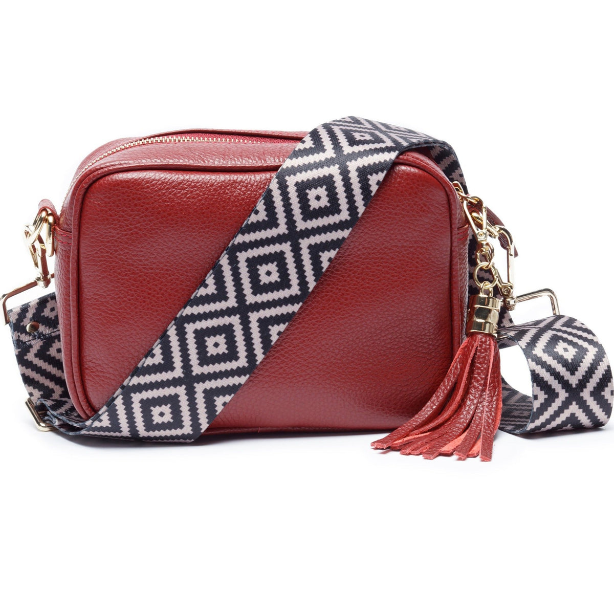 Crossbody Wine (Blue Diamond strap)
