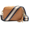 CROSSBODY-BRAUN (MARINEBLAUER KUPFER RIEMEN)