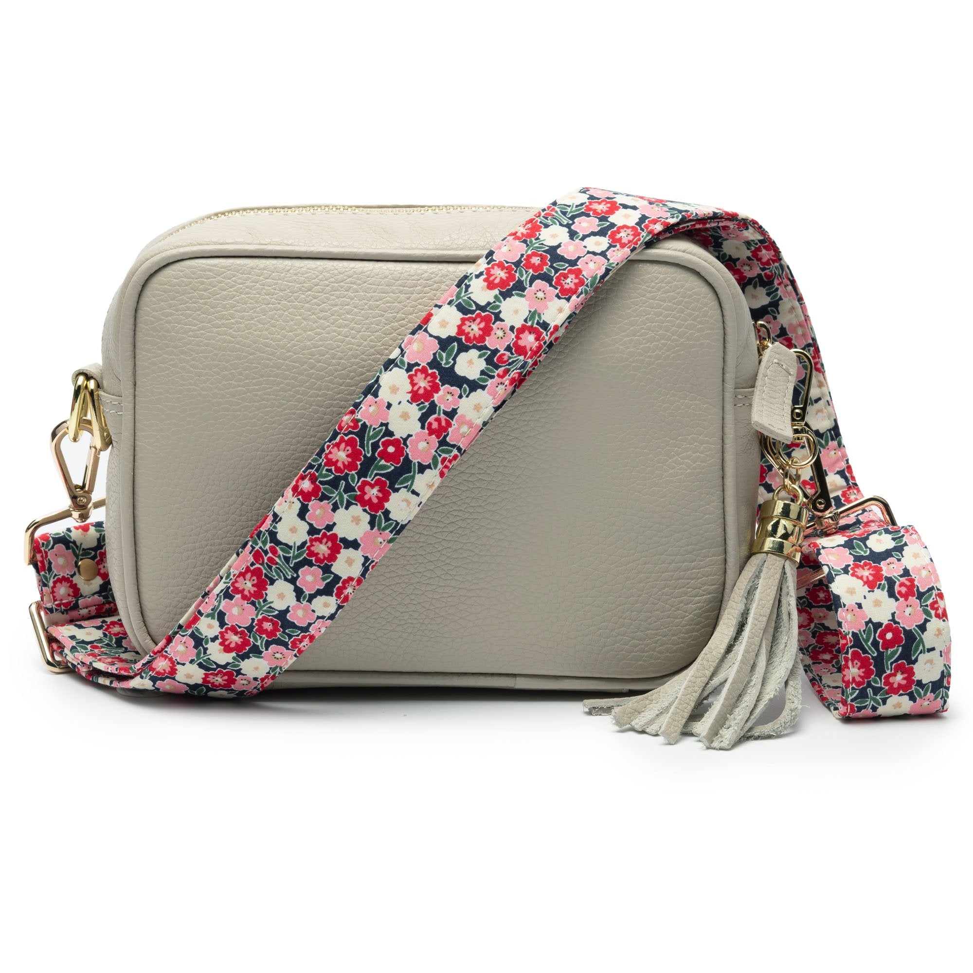 Floral Crossbody strap - Red/White/Pink Floral