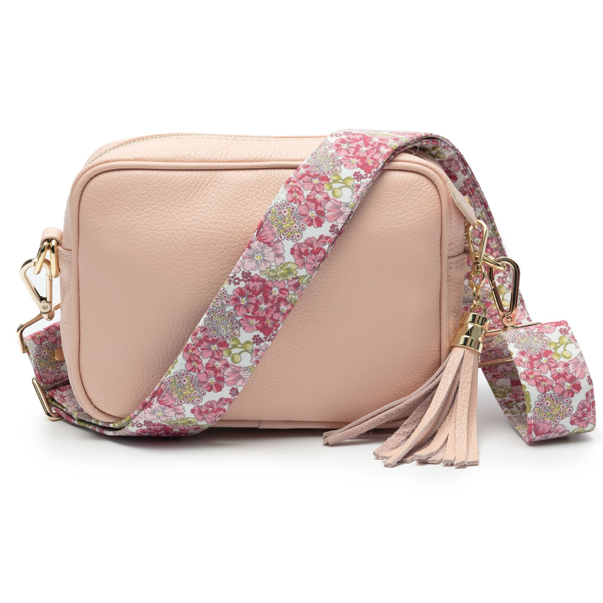 Floral Crossbody strap - Pink/Green Floral