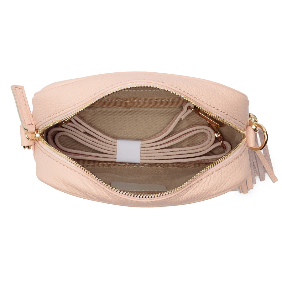 CROSSBODY ROSA (GOLD-CHEVRON-RIEMEN)