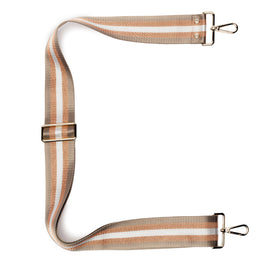 Crossbody strap - Champagne Stripes